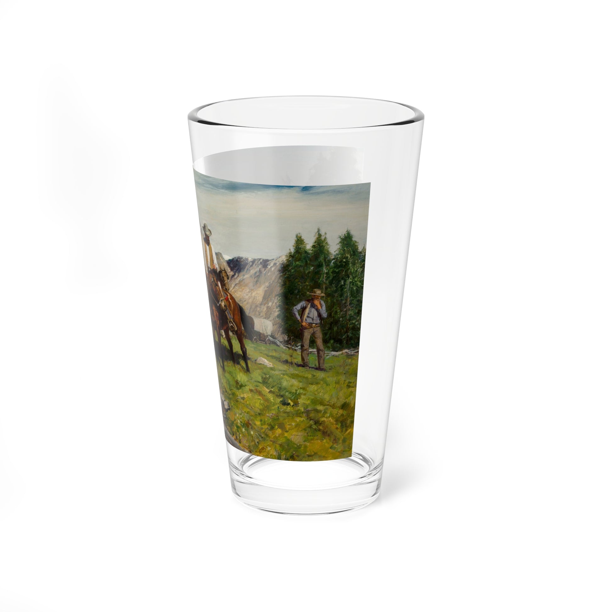 The Formidable Sierra, 1969 (Magazine Illustration) Pint Glass 16oz-Go Mug Yourself