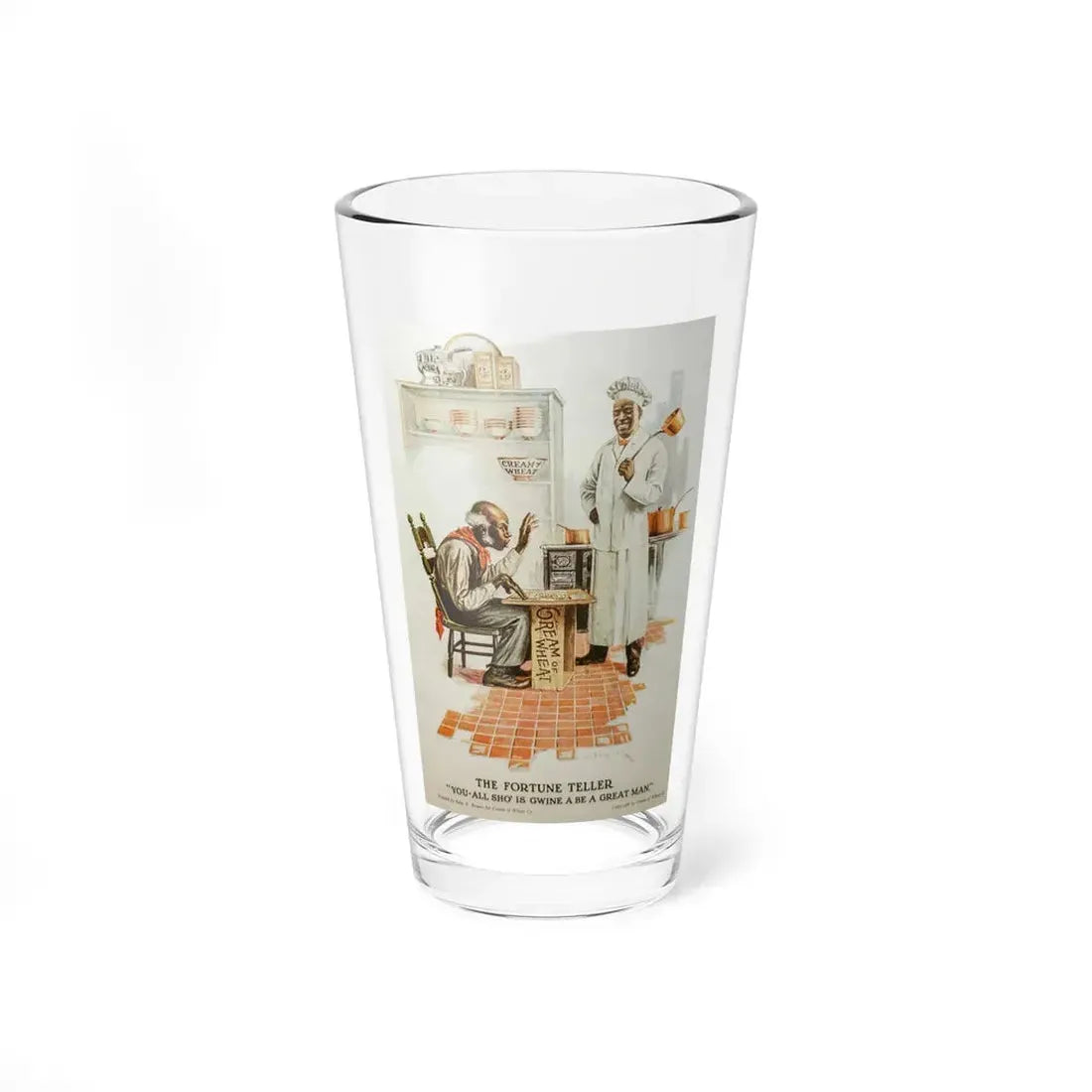 The Fortune Teller, The Ladies Home Journal, March 1922 (Magazine Illustration) Pint Glass 16oz 16oz - Go Mug Yourself