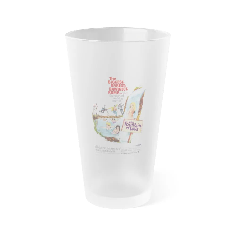 THE FOUNTAIN OF LOVE 1966 Movie Poster - Frosted Pint Glass 16oz-16oz-Frosted-Go Mug Yourself