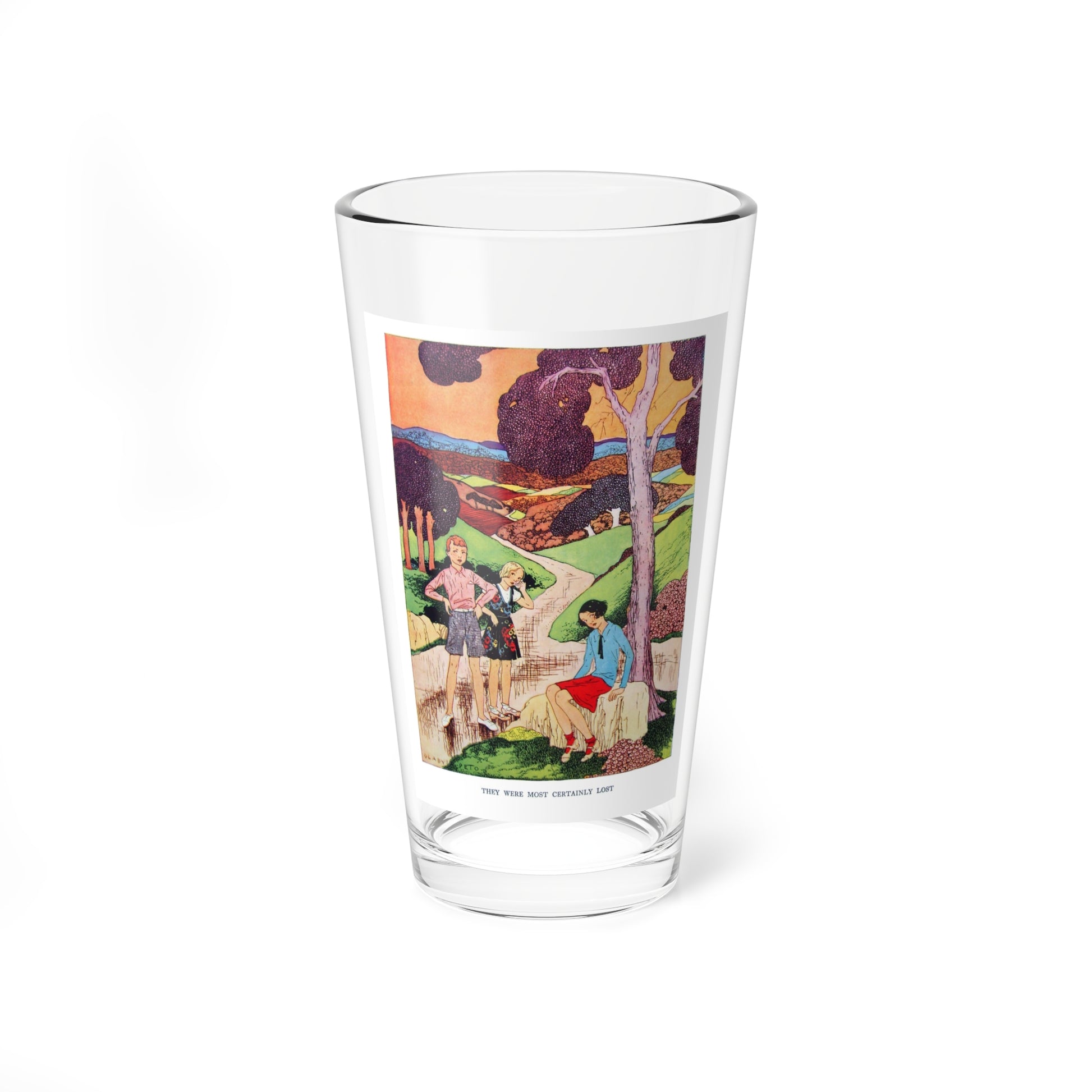 The Four-Leaved Clover and other stories (1) (Magazine Illustration) Pint Glass 16oz-16oz-Go Mug Yourself