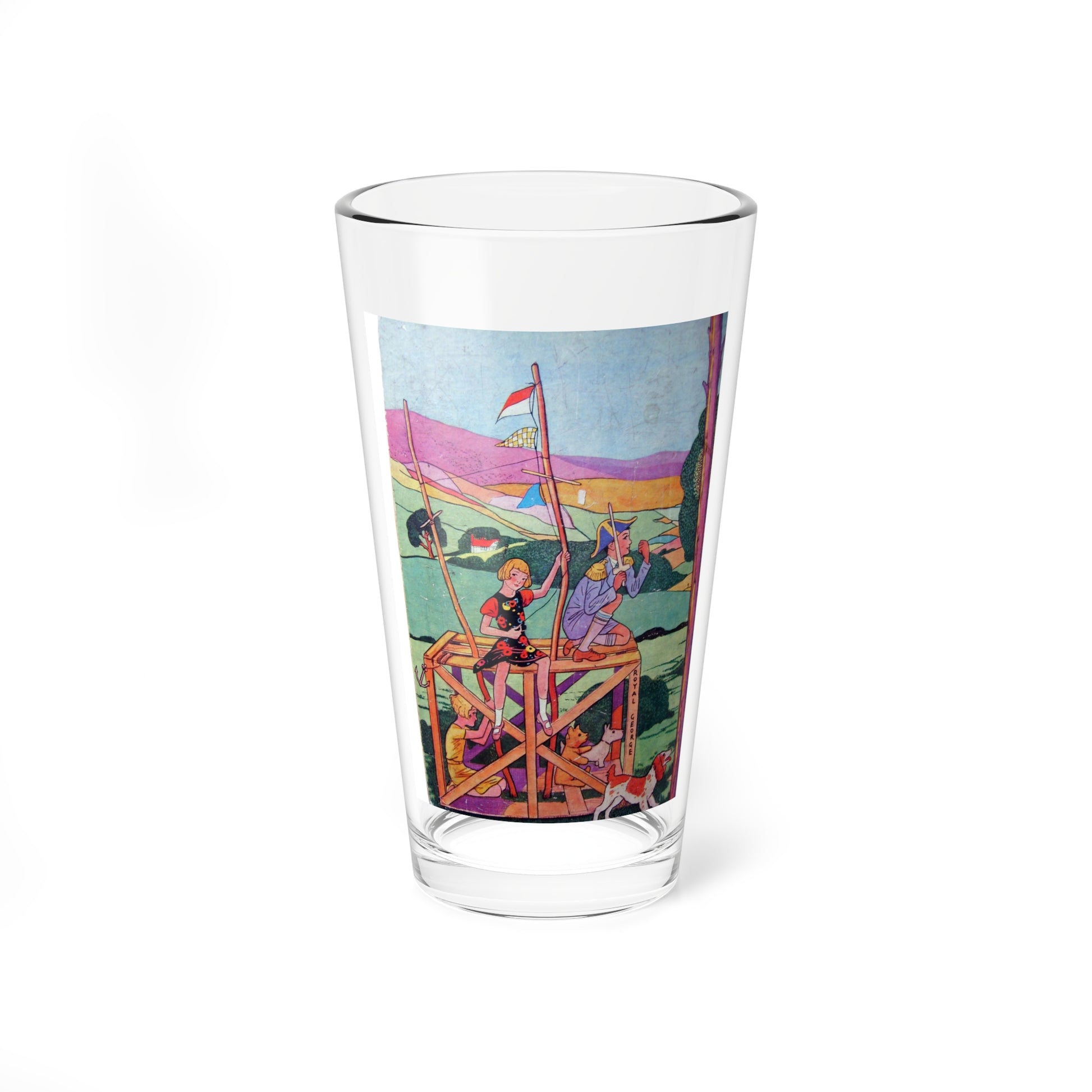 The Four-Leaved Clover and other stories (2) (Magazine Illustration) Pint Glass 16oz-16oz-Go Mug Yourself