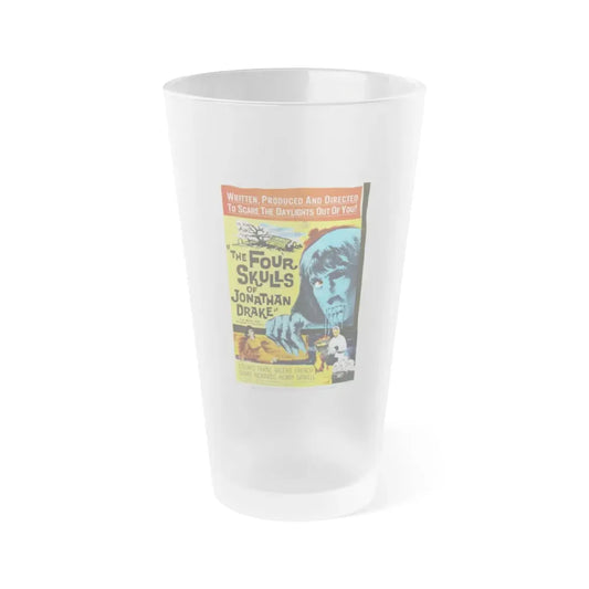 THE FOUR SKULLS OF JONATHAN DRAKE 1959 Movie Poster - Frosted Pint Glass 16oz Default Title - Go Mug Yourself