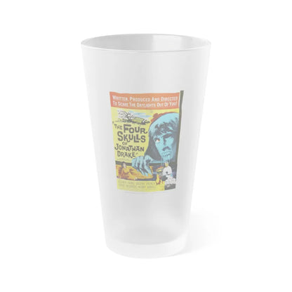 THE FOUR SKULLS OF JONATHAN DRAKE 1959 Movie Poster - Frosted Pint Glass 16oz-Go Mug Yourself