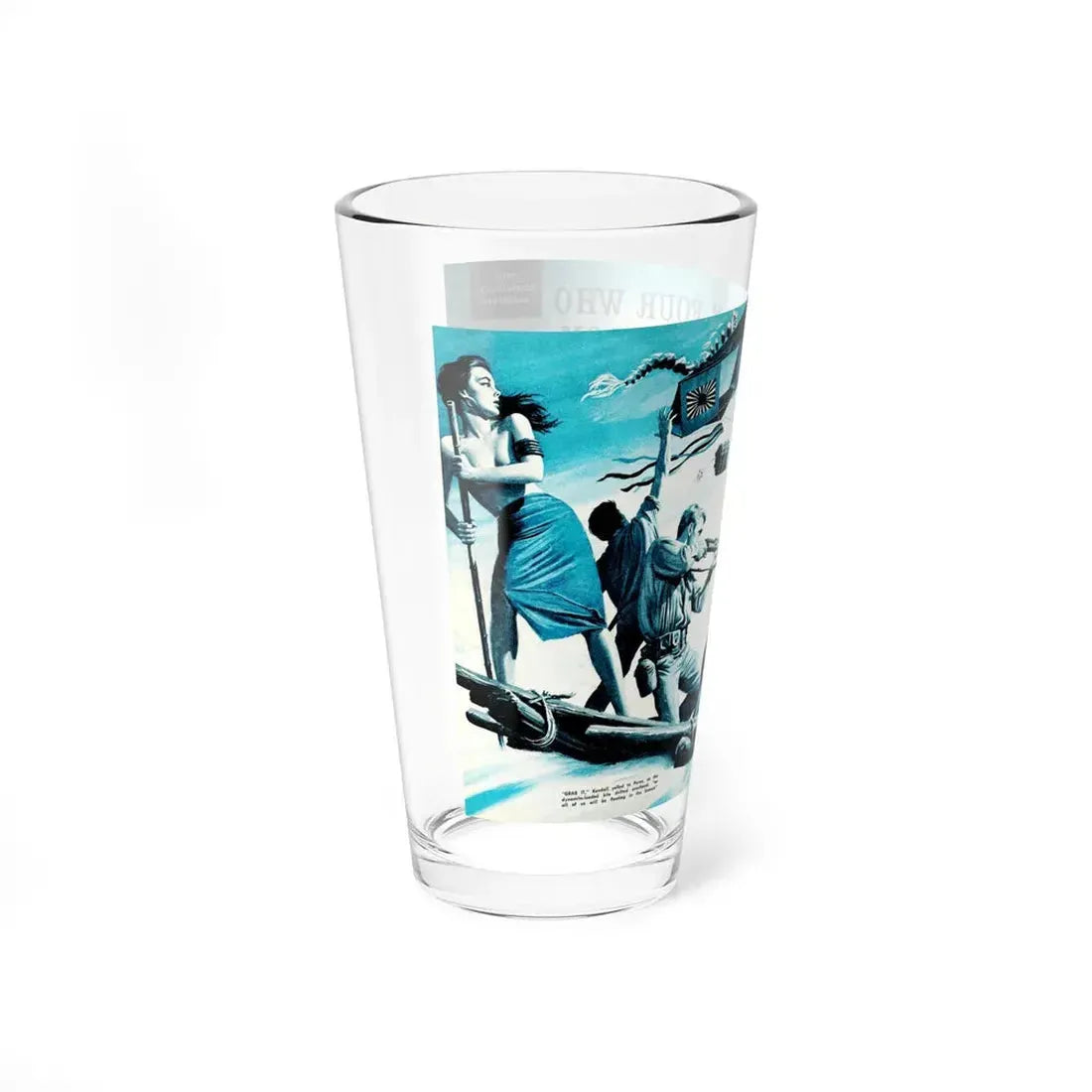 The Four Who Escaped From The Infamous Tan Toey Barracks, Male, January 1961 (Magazine Illustration) Pint Glass 16oz - Go Mug Yourself