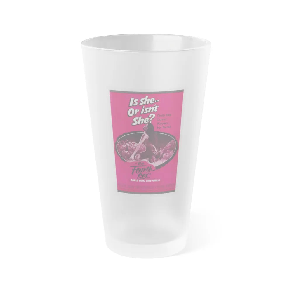 THE FOURTH SEX 1963 Movie Poster - Frosted Pint Glass 16oz-16oz-Frosted-Go Mug Yourself