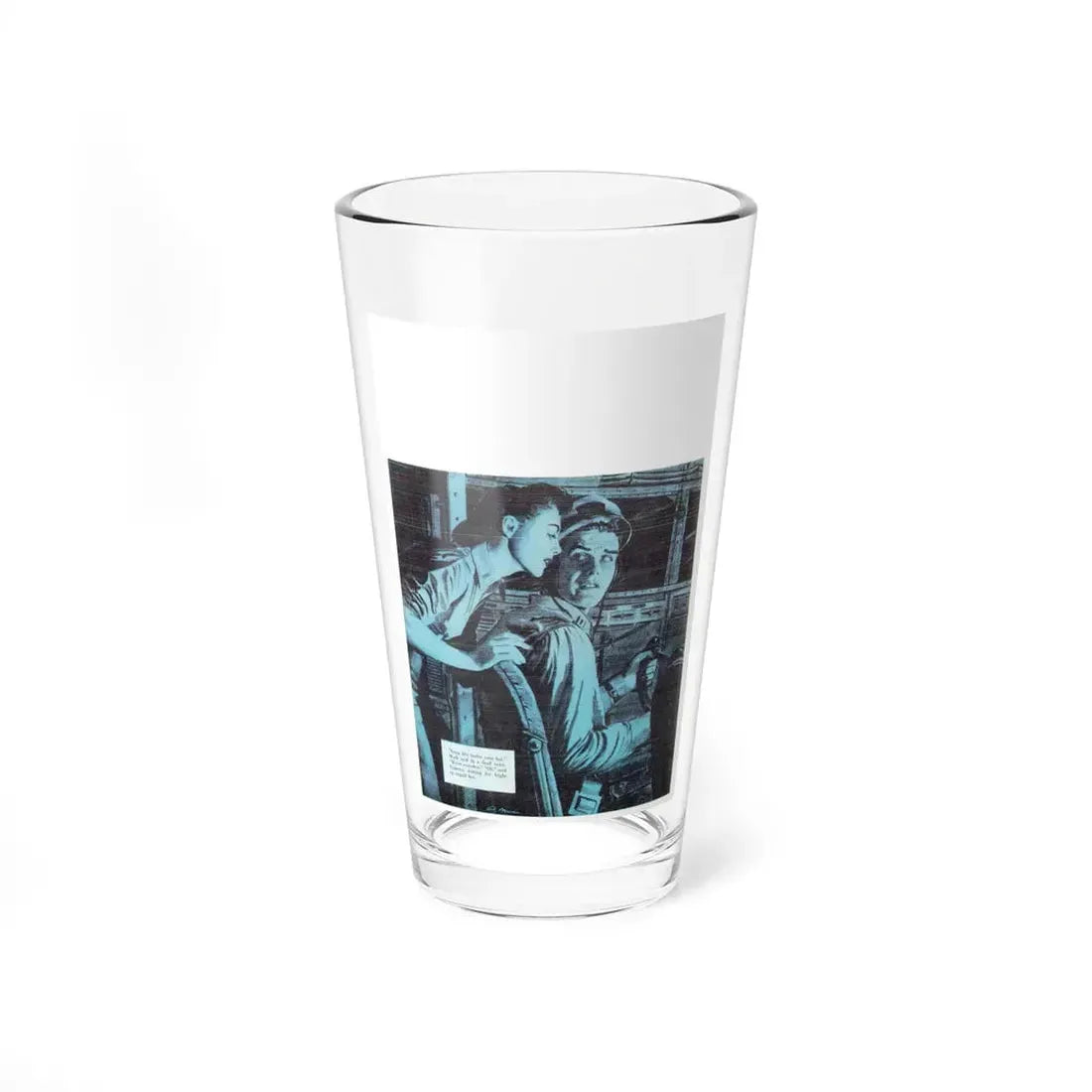 The Fragile Type, Cosmopolitan, July 1945 (Magazine Illustration) Pint Glass 16oz 16oz - Go Mug Yourself