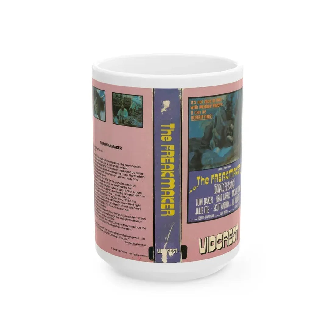 THE FREAKMAKER (VHS COVER) - White Coffee Mug 15oz - Go Mug Yourself