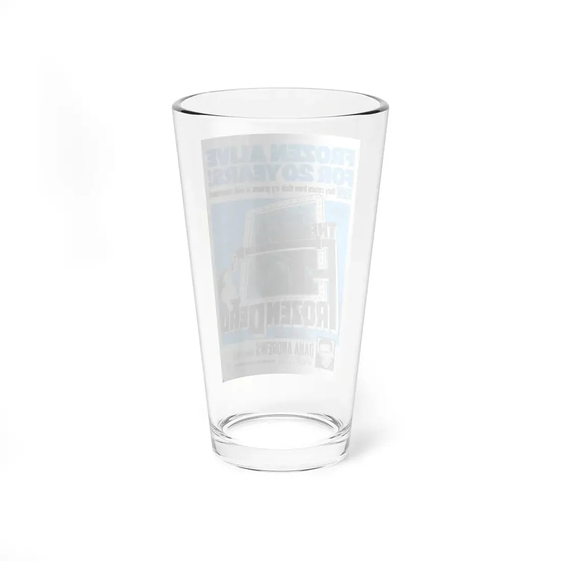THE FROZEN DEAD 1966 Movie Poster - Pint Glass 16oz - Go Mug Yourself
