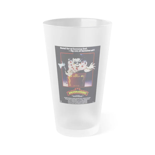 THE FUNHOUSE (DANISH) 1981 Movie Poster - Frosted Pint Glass 16oz-Go Mug Yourself