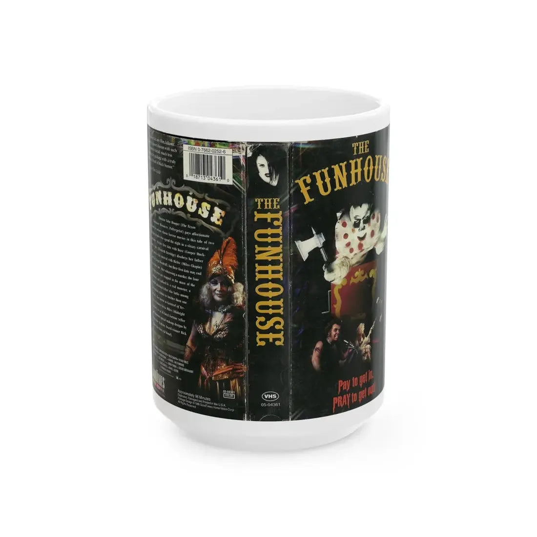 THE FUNHOUSE (VHS COVER) - White Coffee Mug 15oz - Go Mug Yourself
