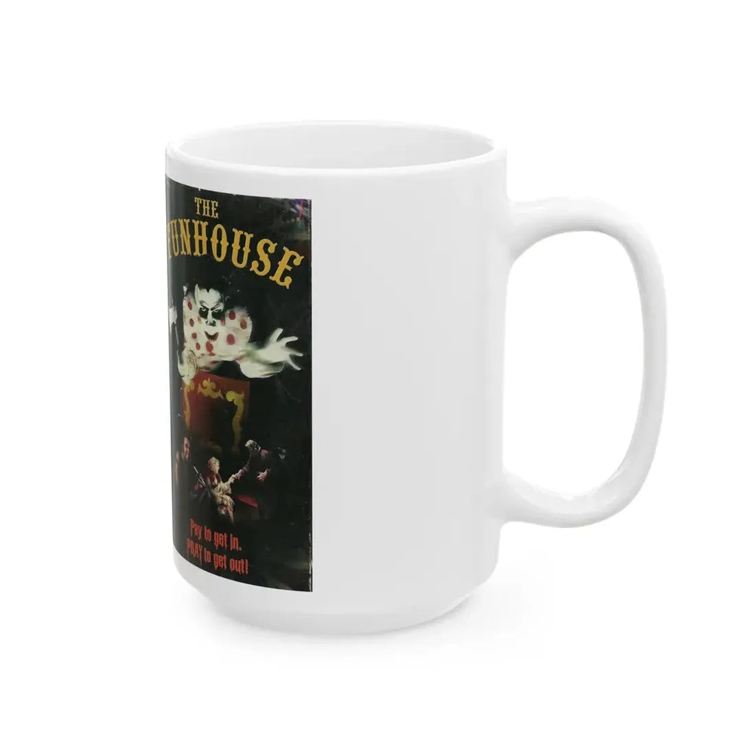 THE FUNHOUSE (VHS COVER) - White Coffee Mug - Go Mug Yourself
