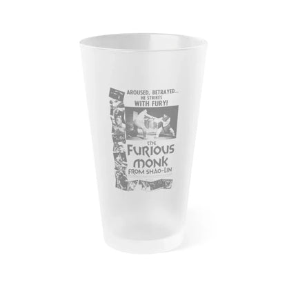 THE FURIOUS MONK FROM SHAO-LIN 1974 Movie Poster - Frosted Pint Glass 16oz 16oz Frosted - Go Mug Yourself