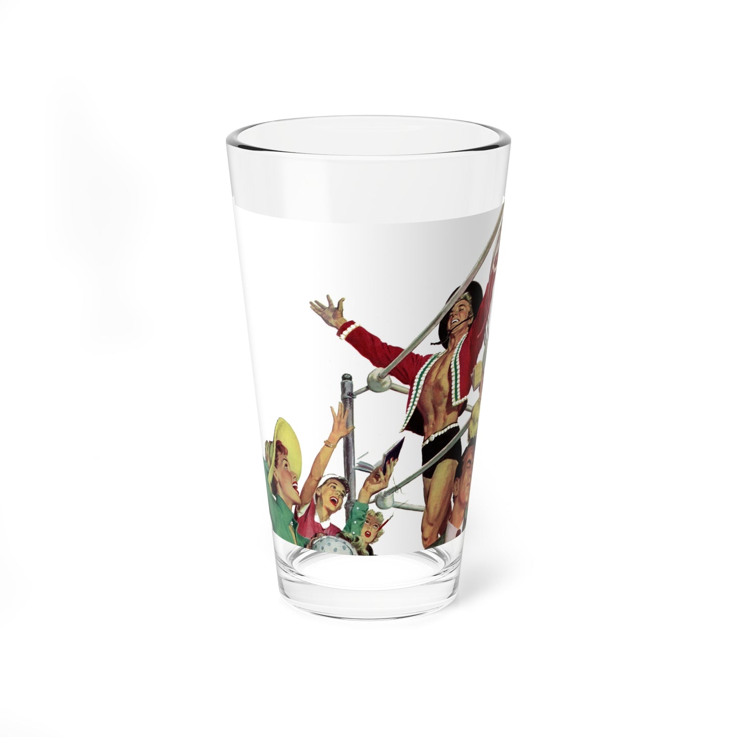 The Galloping Gaucho, The American Magazine, January 1950 (Magazine Illustration) Pint Glass 16oz-16oz-Go Mug Yourself