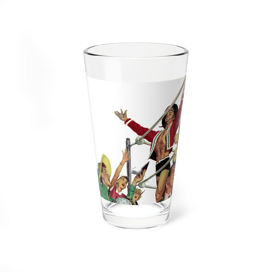 The Galloping Gaucho, The American Magazine, January 1950 (Magazine Illustration) Pint Glass 16oz-16oz-Go Mug Yourself