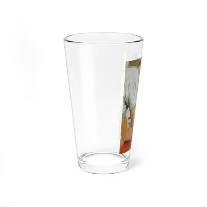 The Game and the Gamble, Redbook, October 1958 (Magazine Illustration) Pint Glass 16oz - Go Mug Yourself