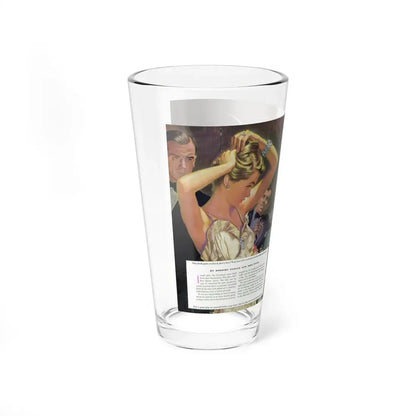 The Game, Cosmopolitan, December 1948 (Magazine Illustration) Pint Glass 16oz - Go Mug Yourself