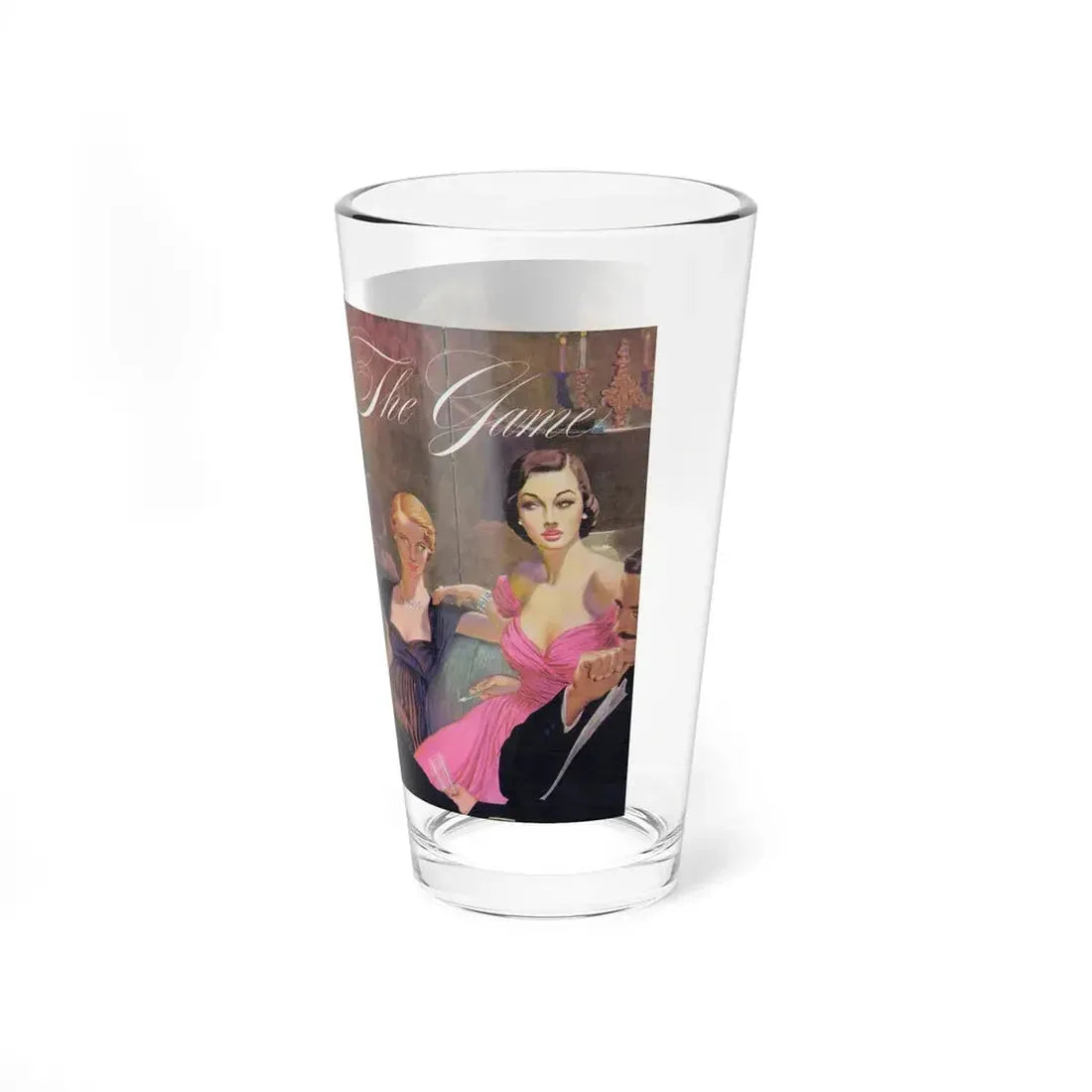 The Game, Cosmopolitan, December 1948 (Magazine Illustration) Pint Glass 16oz - Go Mug Yourself