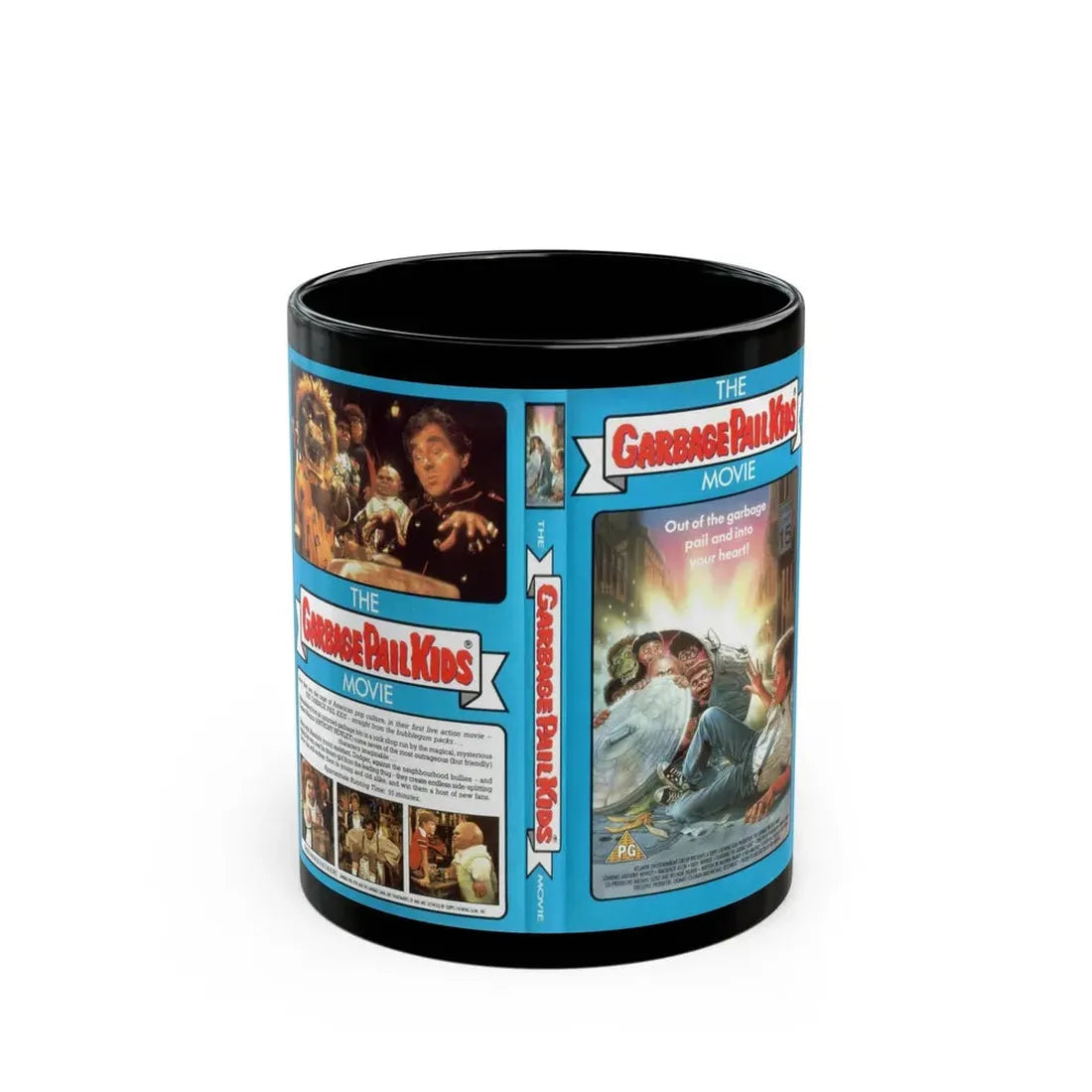 THE GARBAGE PAIL KIDS MOVIE (VHS COVER) - Black Coffee Mug 11oz - Go Mug Yourself