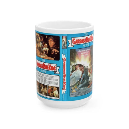 THE GARBAGE PAIL KIDS MOVIE (VHS COVER) - White Coffee Mug 15oz - Go Mug Yourself