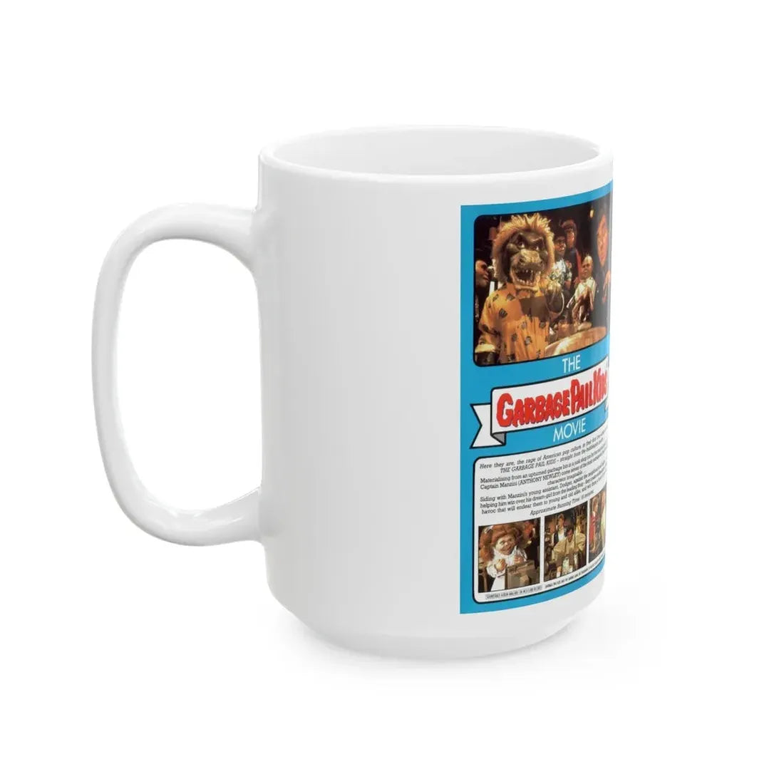 THE GARBAGE PAIL KIDS MOVIE (VHS COVER) - White Coffee Mug - Go Mug Yourself