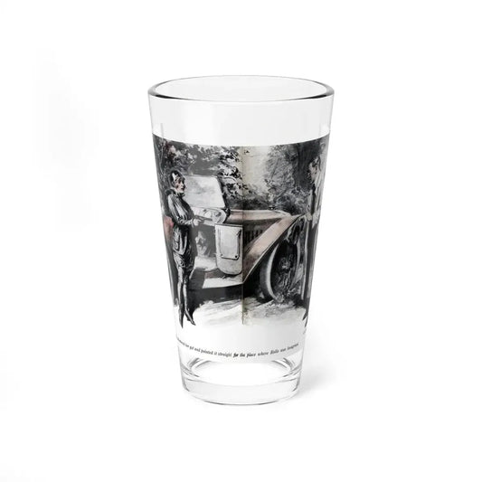 The Gas Girl (2), Photoplay magazine, August 1917 (Magazine Illustration) Pint Glass 16oz 16oz - Go Mug Yourself