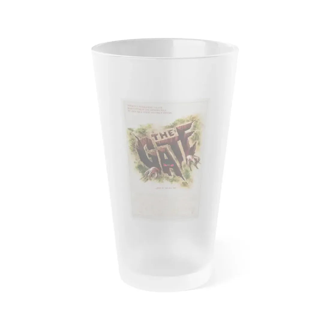 THE GATE 1987 Movie Poster - Frosted Pint Glass 16oz Default Title - Go Mug Yourself