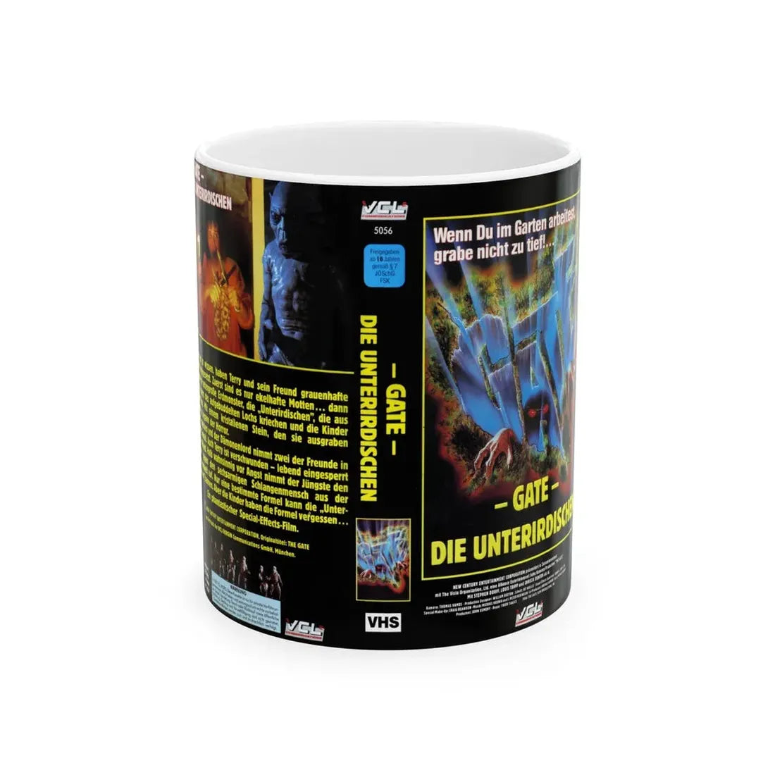 THE GATE=GERMAN COVER (VHS COVER) - White Coffee Mug 11oz - Go Mug Yourself