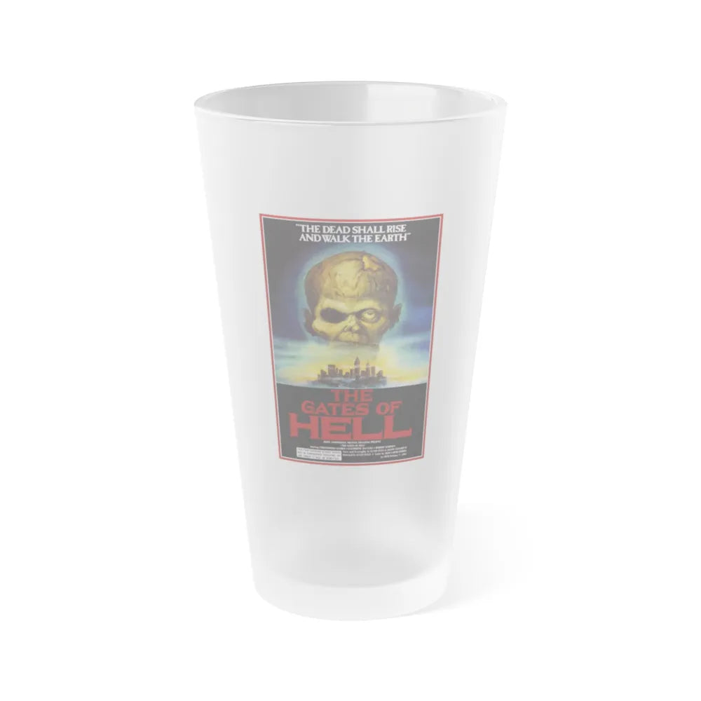 THE GATES OF HELL (CITY OF THE LIVING DEAD) 1980 Movie Poster - Frosted Pint Glass 16oz-Go Mug Yourself