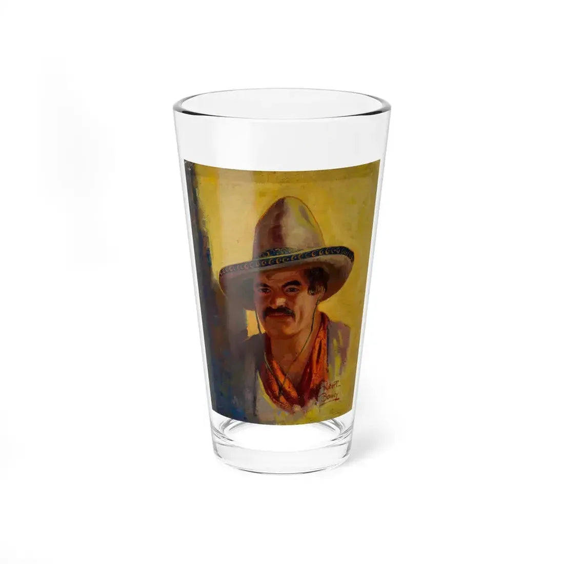 The Gaucho (Magazine Illustration) Pint Glass 16oz 16oz - Go Mug Yourself