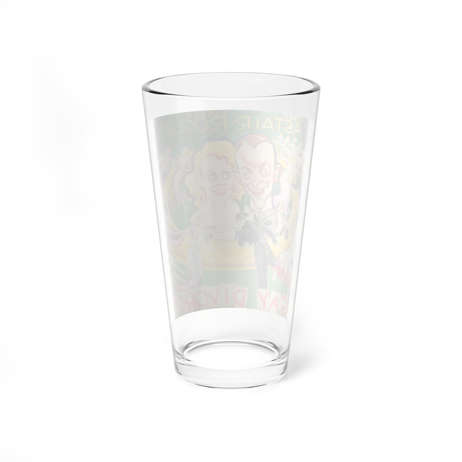 The Gay Divorcee, starring Fred Astaire and Ginger Rogers, movie promotion illustration (Magazine Illustration) Pint Glass 16oz-Go Mug Yourself