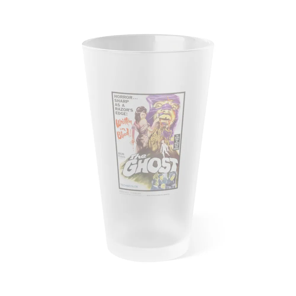 THE GHOST 1963 Movie Poster - Frosted Pint Glass 16oz-16oz-Frosted-Go Mug Yourself