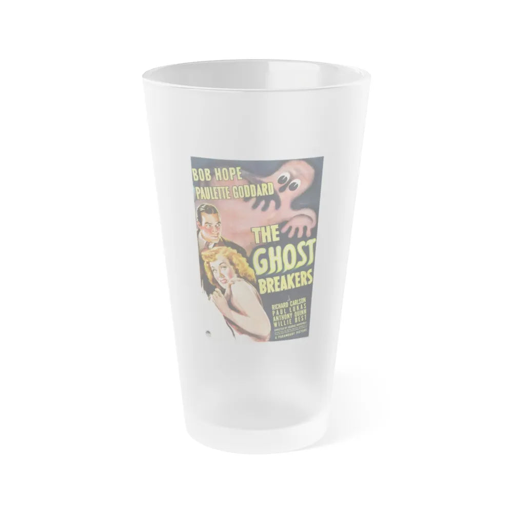 THE GHOST BREAKERS 1940 Movie Poster - Frosted Pint Glass 16oz-16oz-Frosted-Go Mug Yourself