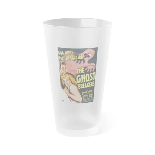 THE GHOST BREAKERS 1940 Movie Poster - Frosted Pint Glass 16oz 16oz Frosted - Go Mug Yourself