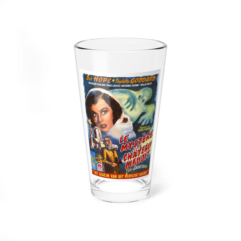 THE GHOST BREAKERS (BELGIAN) 1940 Movie Poster - Pint Glass 16oz-16oz-Go Mug Yourself