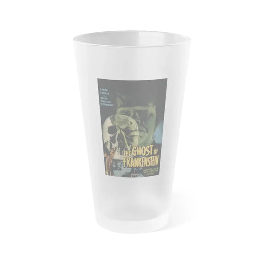 THE GHOST OF FRANKENSTEIN 1942 Movie Poster - Frosted Pint Glass 16oz 16oz Frosted - Go Mug Yourself