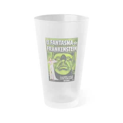 THE GHOST OF FRANKENSTEIN (SPANISH) 1942 Movie Poster - Frosted Pint Glass 16oz-16oz-Frosted-Go Mug Yourself