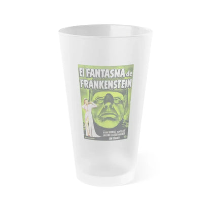 THE GHOST OF FRANKENSTEIN (SPANISH) 1942 Movie Poster - Frosted Pint Glass 16oz 16oz Frosted - Go Mug Yourself