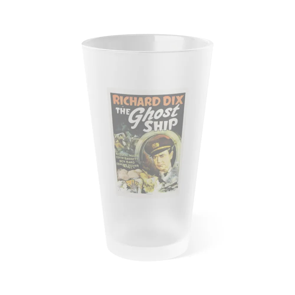 THE GHOST SHIP 1943 Movie Poster - Frosted Pint Glass 16oz-16oz-Frosted-Go Mug Yourself