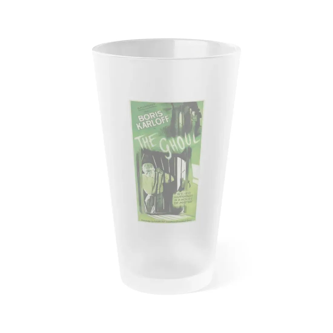 THE GHOUL (KARLOFF) 1933 Movie Poster - Frosted Pint Glass 16oz Default Title - Go Mug Yourself