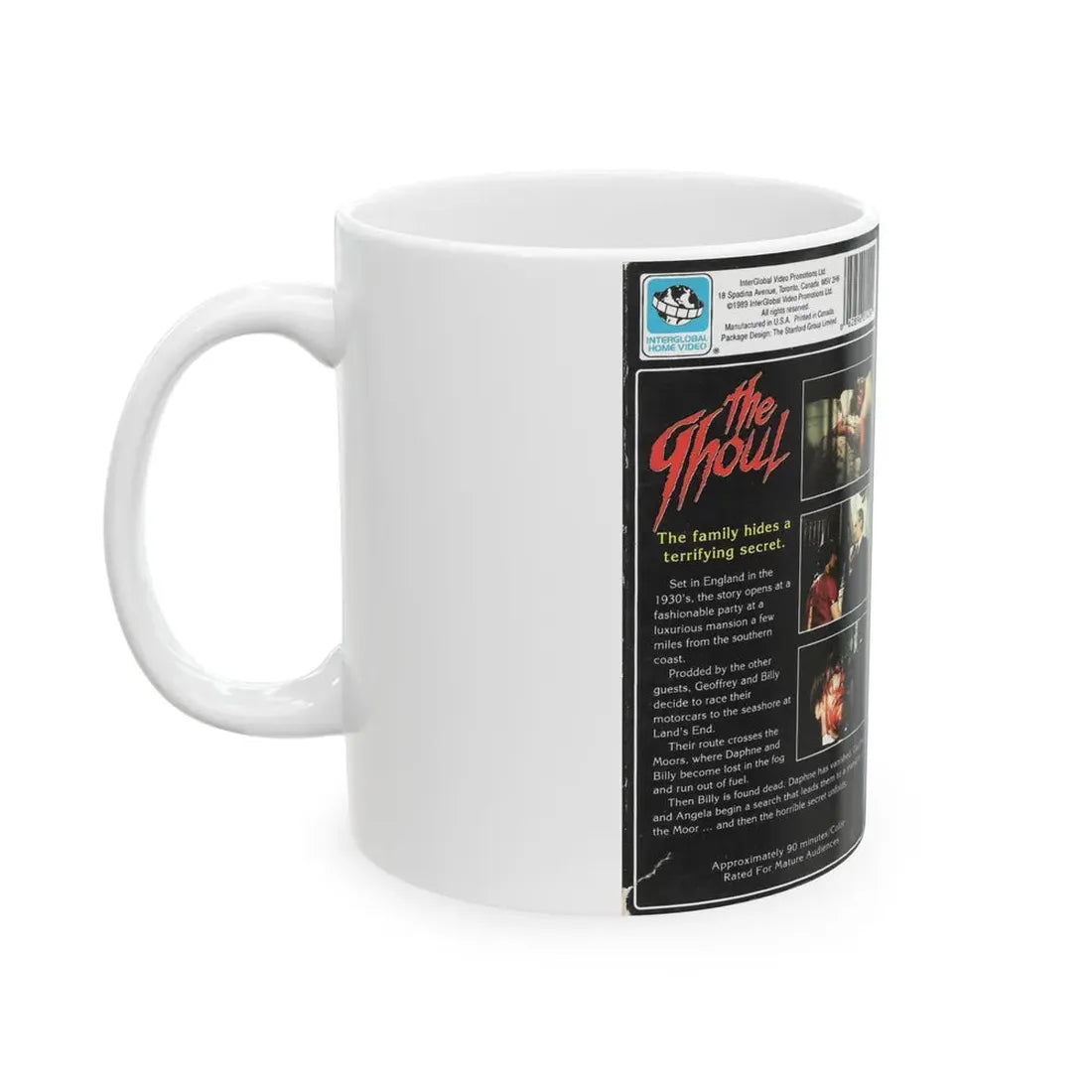 THE GHOUL (VHS COVER) - White Coffee Mug - Go Mug Yourself