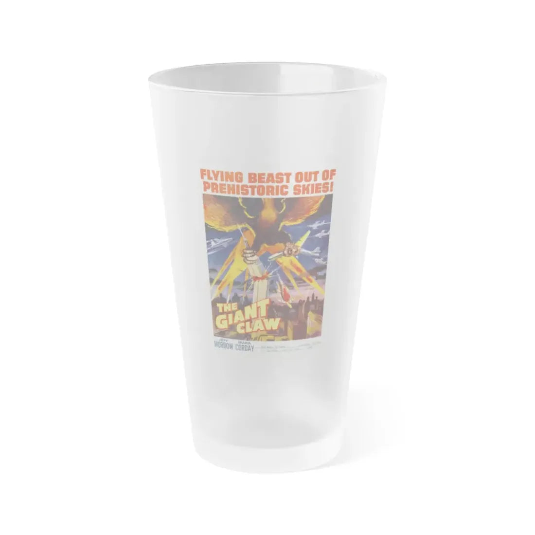 THE GIANT CLAW (2) 1957 Movie Poster - Frosted Pint Glass 16oz Default Title - Go Mug Yourself