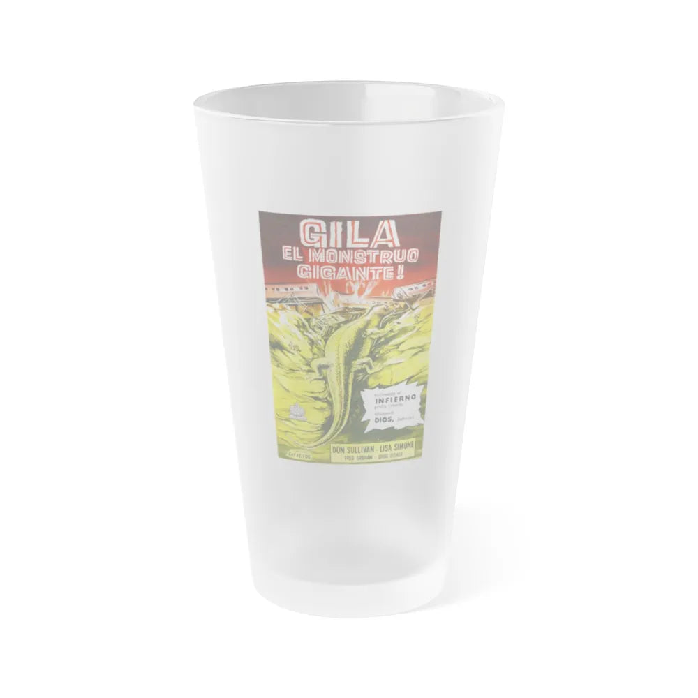 THE GIANT GILA MONSTER (SPANISH) 1959 Movie Poster - Frosted Pint Glass 16oz-Go Mug Yourself