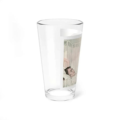 The Gift by Margaret Baumann, Collier's magazine, 1951 (Magazine Illustration) Pint Glass 16oz - Go Mug Yourself