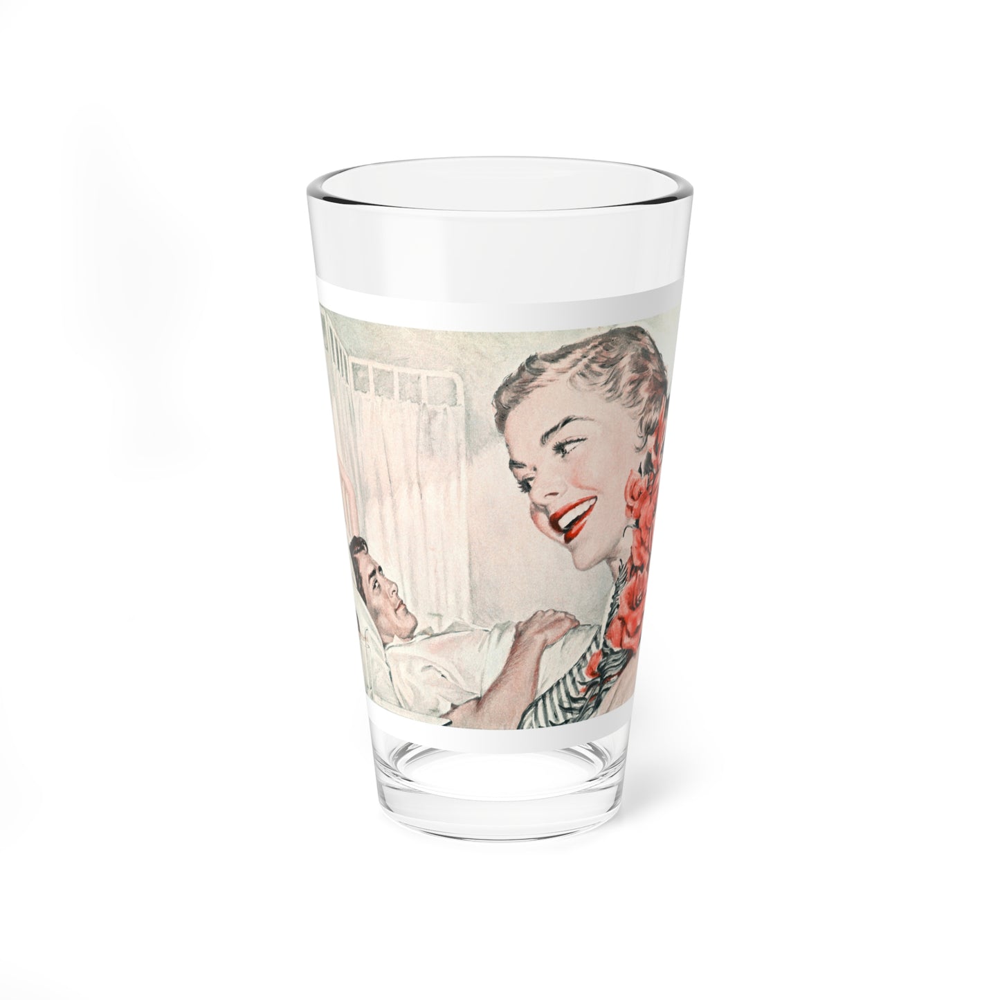 The Gift by Margaret Baumann, Collier's magazine, 1951 (Magazine Illustration) Pint Glass 16oz-16oz-Go Mug Yourself