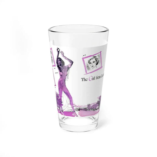 The Girl from Lavender Street, Bluebook, February 1954 (Magazine Illustration) Pint Glass 16oz 16oz - Go Mug Yourself