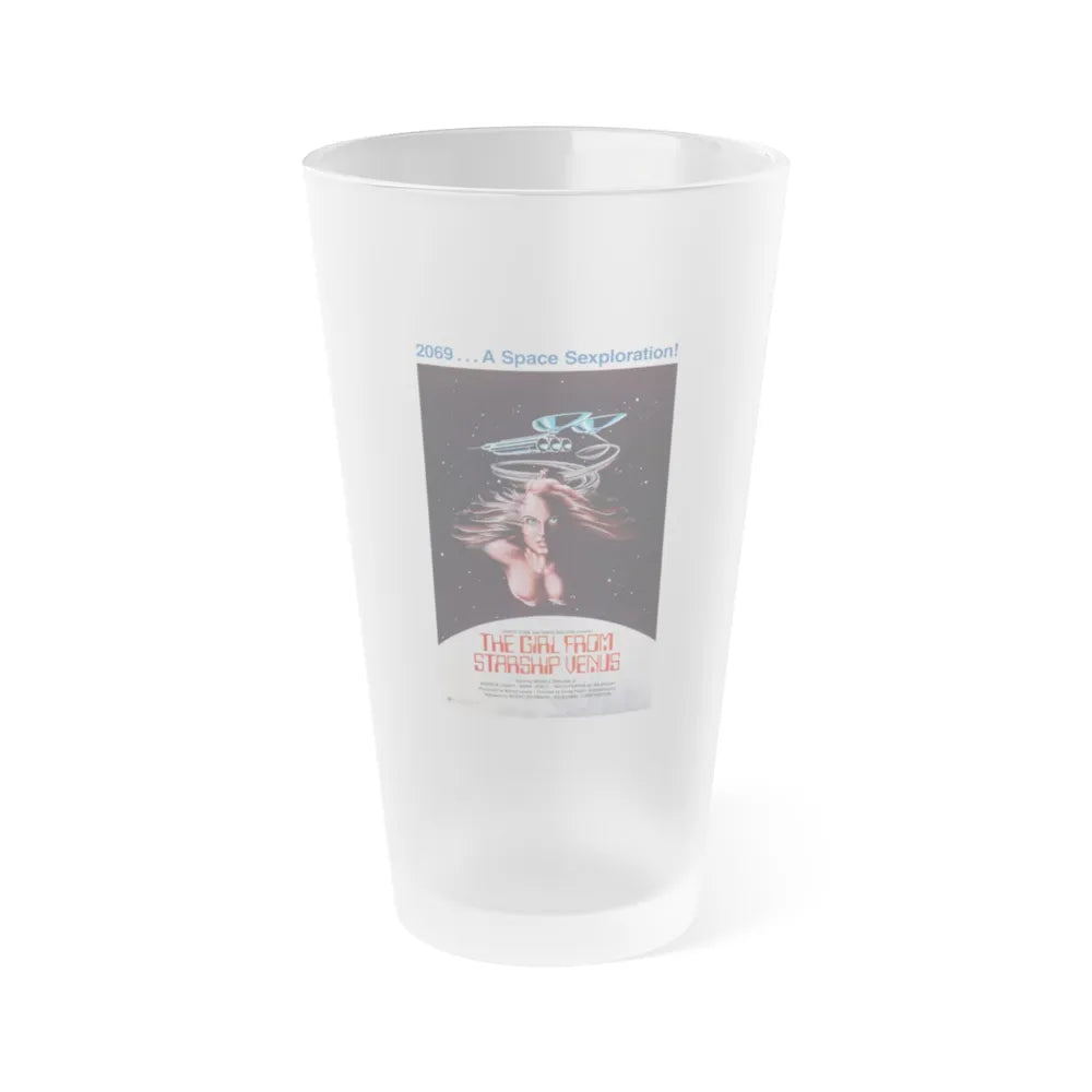 THE GIRL FROM STARSHIP VENUS 1975 Movie Poster - Frosted Pint Glass 16oz-16oz-Frosted-Go Mug Yourself