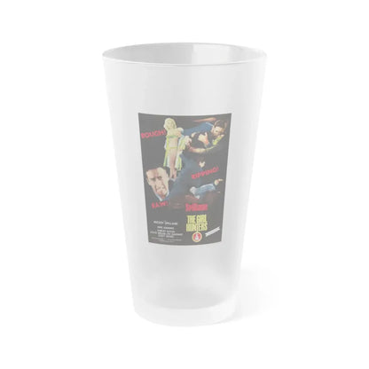 THE GIRL HUNTERS 1963 Movie Poster - Frosted Pint Glass 16oz Default Title - Go Mug Yourself