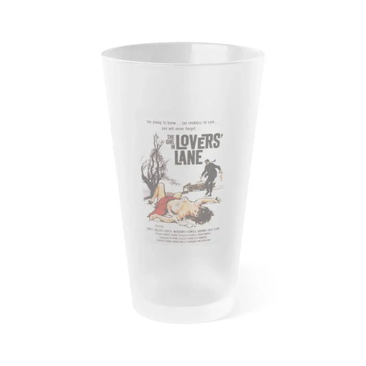 THE GIRL IN LOVER'S LANE 1959 Movie Poster - Frosted Pint Glass 16oz Default Title - Go Mug Yourself