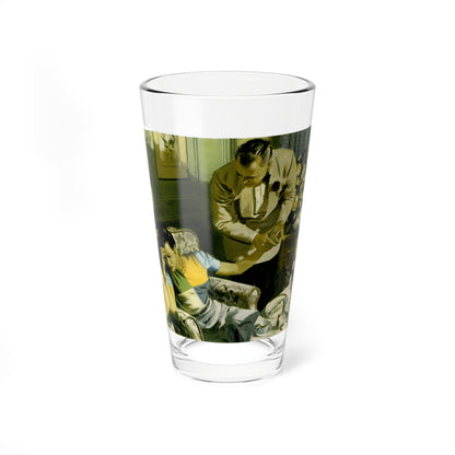 The Girl Left Behind, 1943 (Magazine Illustration) Pint Glass 16oz-16oz-Go Mug Yourself