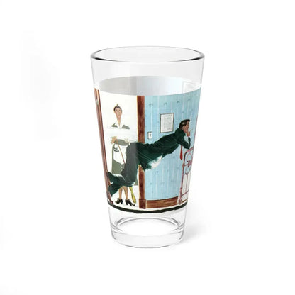 The Girl Next Door, Collier's, January 10, 1948 (Magazine Illustration) Pint Glass 16oz - Go Mug Yourself